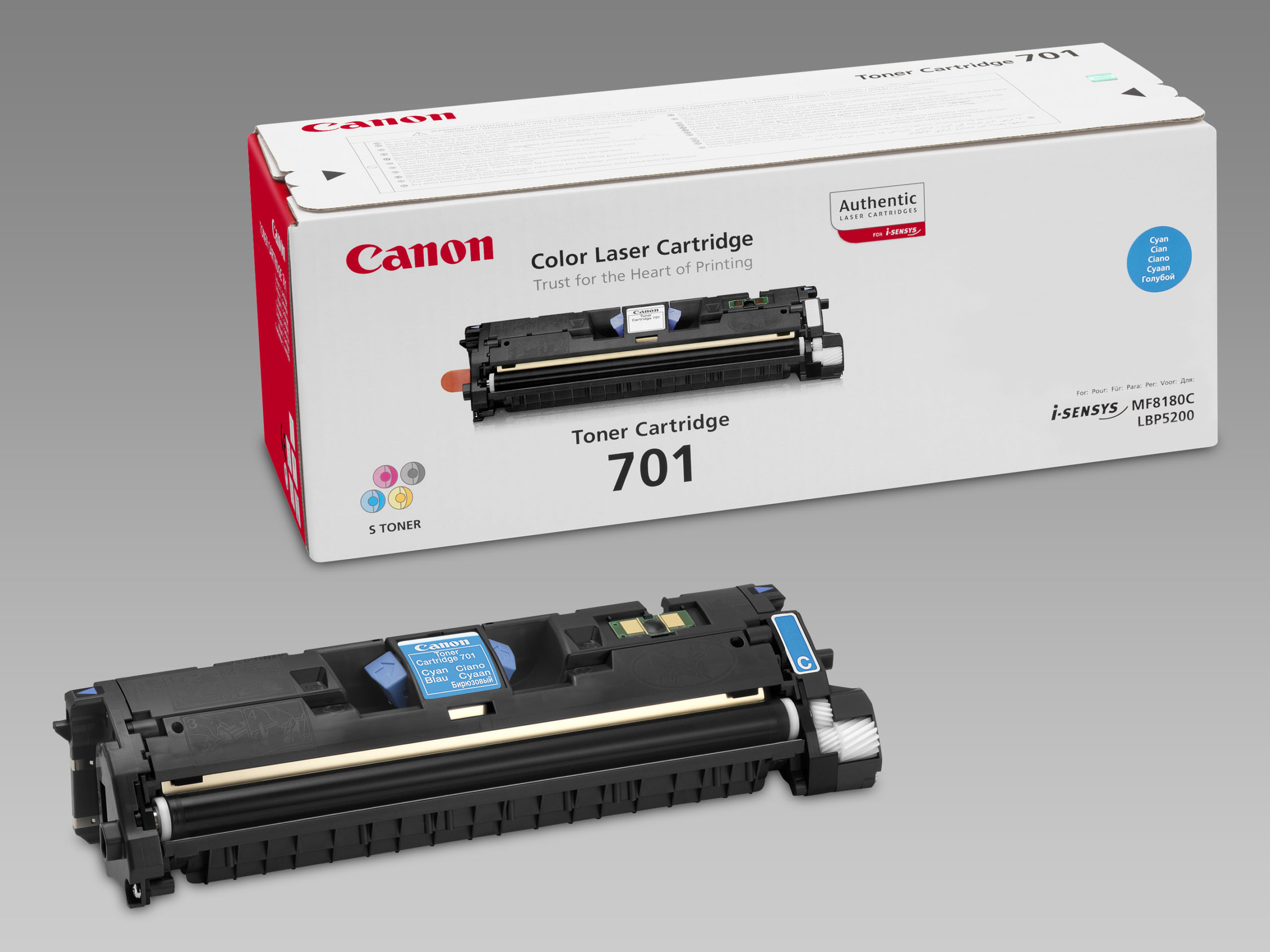 Cartuccia toner Canon 701BK (nero) originale